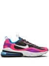 NIKE AIR MAX 270 REACT "HYPER PINK/VIVID PURPLE" SNEAKERS