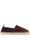 Scarosso Pablo Suede Espadrilles In Brown