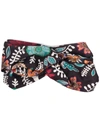 La Doublej Pinup Botanical-print Headband In Fire Flower