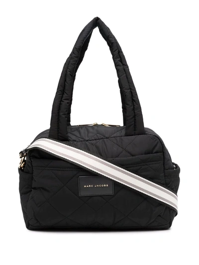 Marc Jacobs Small Quilted Weekender Bag In Black