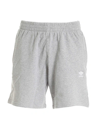 Adidas Originals Adidas Men's Originals Essentials 8" Fleece Shorts In Grey