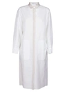 AGNONA AGNONA CONTRAST TRIM MIDI SHIRT DRESS