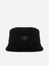 PRADA SHEARLING BUCKET HAT