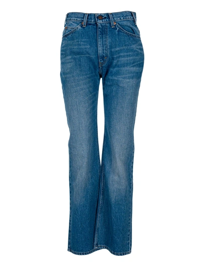 Valentino X Levi S Bootcut High-rise Jeans In Blue