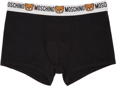 Moschino Men's Underwear Boxer Shorts Bipack Underwear Teddy Bear In White