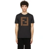 Fendi Maxi Ff Logo Cotton Jersey T-shirt In F0qa1 Black