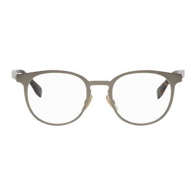 Fendi Silver & Tortoiseshell Modified Oval 'forever ' Glasses In 0r81 Mtt Ruthe
