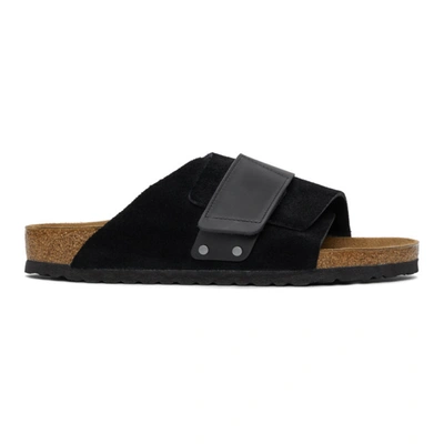 Birkenstock Kyoto Touch-strap Sandals In Desert Buck Black