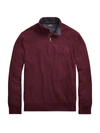 Polo Ralph Lauren Quarter-zip Sweatshirt In Aged Wine