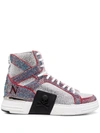 Philipp Plein Money High-top Trainers In Weiss