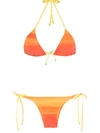 Amir Slama Ombré Bikini Set In Orange