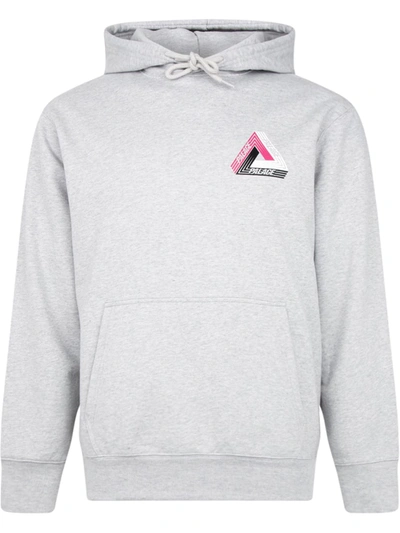 Palace Tri-ferg Hoodie In Grey