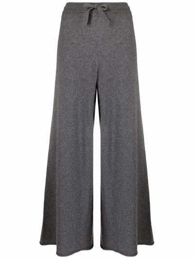 Jil Sander Wide Leg Pants With Drawstring Waistband In Gray