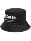 Alexander Mcqueen Mcqueen Graffiti Bucket Hat In Black