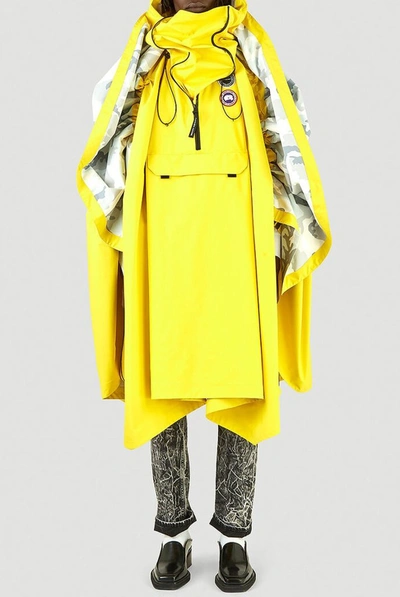 Y/project X Canada Goose Field Panelled Poncho In Yellow