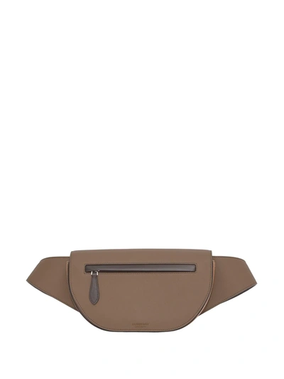 Burberry Small Tri-tone Leather Olympia Bum Bag In Light Acorn/tan