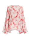 VALENTINO WOMEN'S FLORAL LONG SLEEVE TOP,400013774981