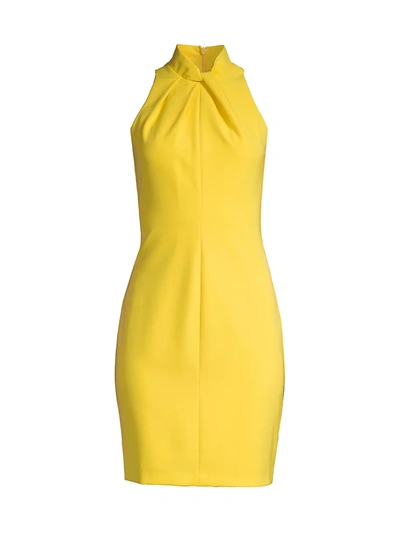 Black Halo Zana Sheath Dress In Yellow