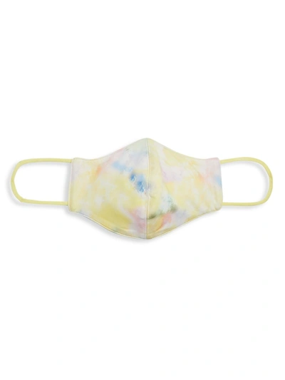 Alice And Olivia Abbi Structured Tie-dye Face Mask In Beachside Tie Dye