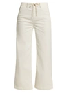 Paige Jeans Carly High-rise Wide-leg Weekender Pants In White