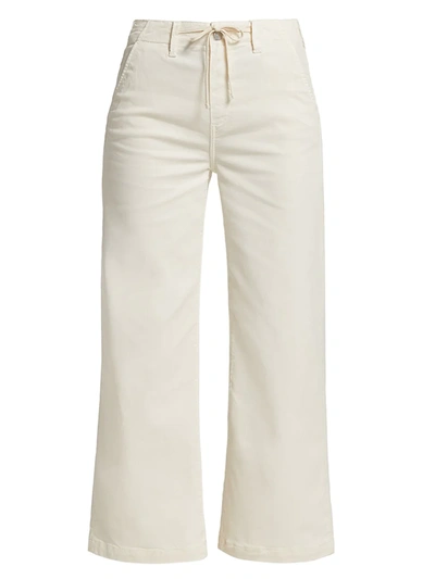 Paige Jeans Carly High-rise Wide-leg Weekender Pants In White