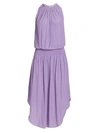 Ramy Brook Audrey Sleeveless Blouson Midi Dress In Passion Purple