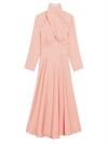 SANDRO MALDIVE LONG DRAPE MAXI A-LINE SHIRTDRESS,400008002453