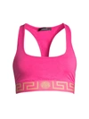 VERSACE WOMEN'S GRECA BORDER SPORTS BRA,400013800532