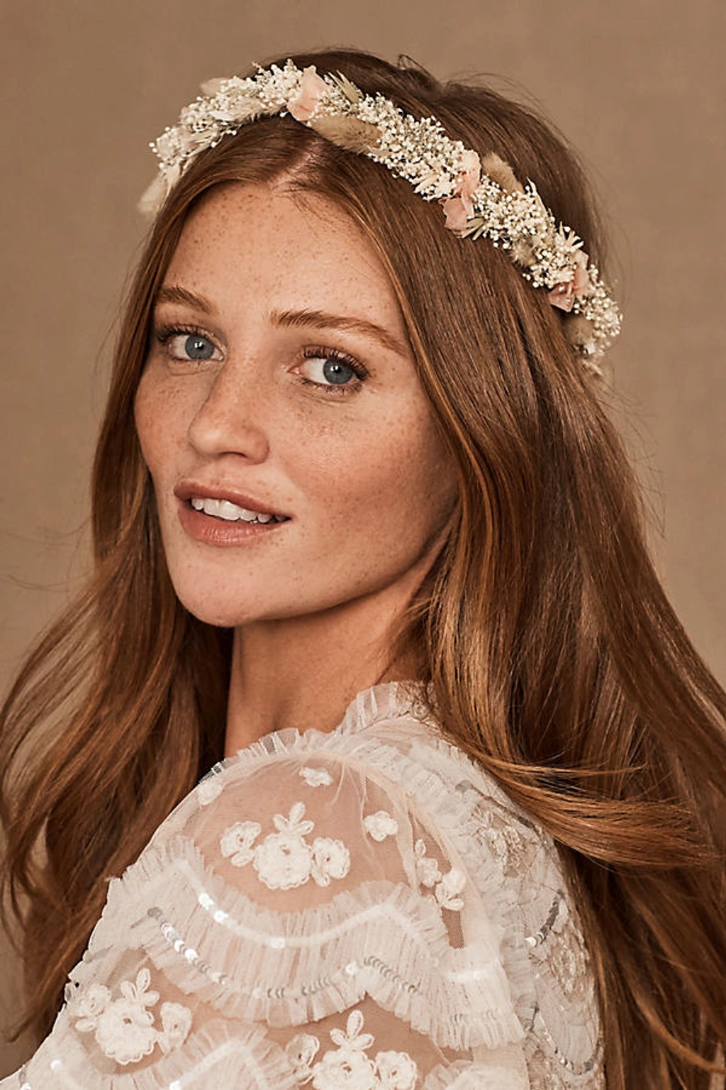Les Couronnes De Victorie Calypso Flower Crown Ukrainian Flower Crown, Red Blue and Yellow Headband, Fake  main image 3