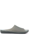 Camper Men's Wabi Perforated Transparent Slippers In 灰色