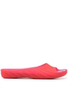 Camper Wabi Open Toe Slippers In 红色