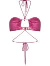 AGENT PROVOCATEUR MILEEY CUT-OUT BIKINI TOP