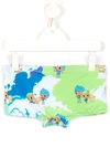 Amir Slama Printed  + Chocolix Swim Trunks In 绿色