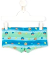Amir Slama Printed  + Chocolix Swim Trunks In 蓝色