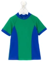 Amir Slama Panelled Swimming T-shirt In 绿色
