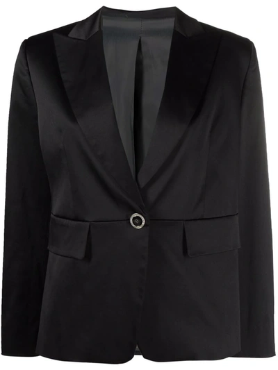 Pre-owned Gucci 1990s Notched Lapels Blazer In Black