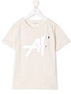 ALBERTA FERRETTI LOGO-PRINT COTTON T-SHIRT