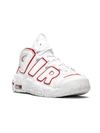 NIKE NIKE AIR MORE UPTEMPO "WHITE/VARSITY RED" SNEAKERS