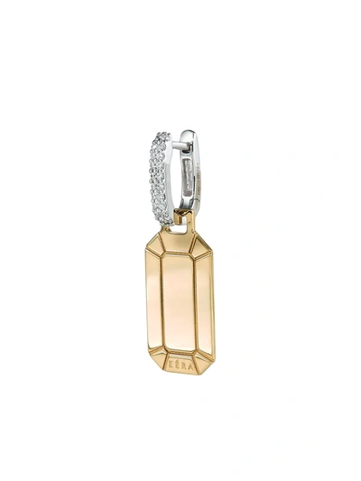 Eéra Tokyo Small 18-karat Yellow And White Gold Diamond Earring
