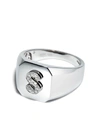Shay 18k White Gold S Initial Diamond Ring In Silver