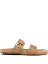 SENSO DAHLIA BUTTERSCOTCH LEATHER SLIDES