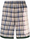 ACNE STUDIOS CHECKED FLANNEL BASKETBALL SHORTS