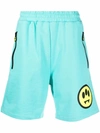 BARROW SMILEY-PATCH JOGGER SHORTS