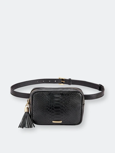 Gigi New York Women's Kylie Leather Belt Bag In Black