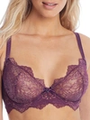 Dita Von Teese Metallic-lace Underwire Bra In Amethyst