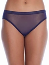 On Gossamer Gossamer Mesh Hi-cut Brief In Navy