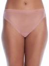 On Gossamer Gossamer Mesh Hi-cut Brief In Desert Rose