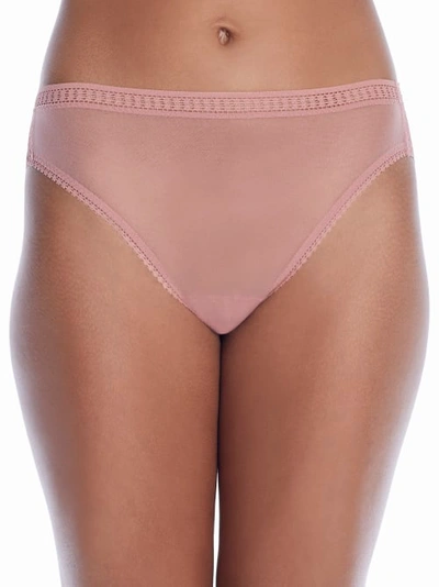 On Gossamer Gossamer Mesh Hi-cut Brief In Desert Rose