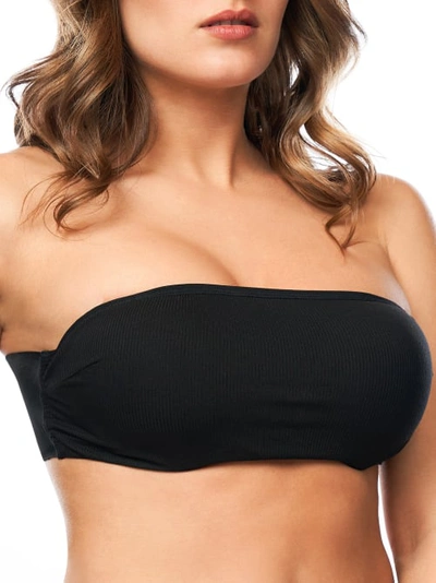 The Natural Backless Bandeau Wing Bra In Black