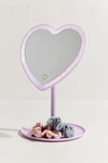 Urban Outfitters Uo Heartbeat Makeup Vanity Mirror In Purple
